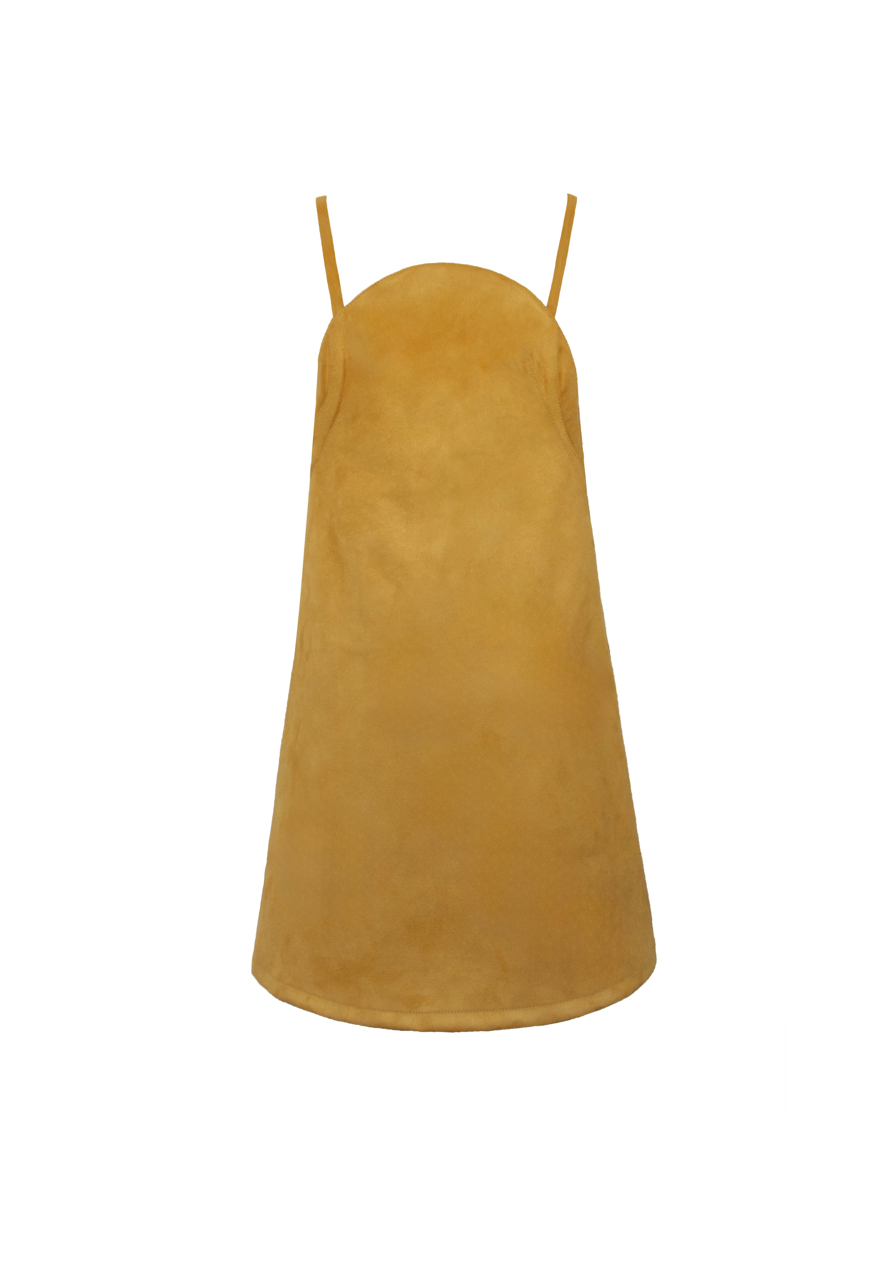 Mustard Suede Dress