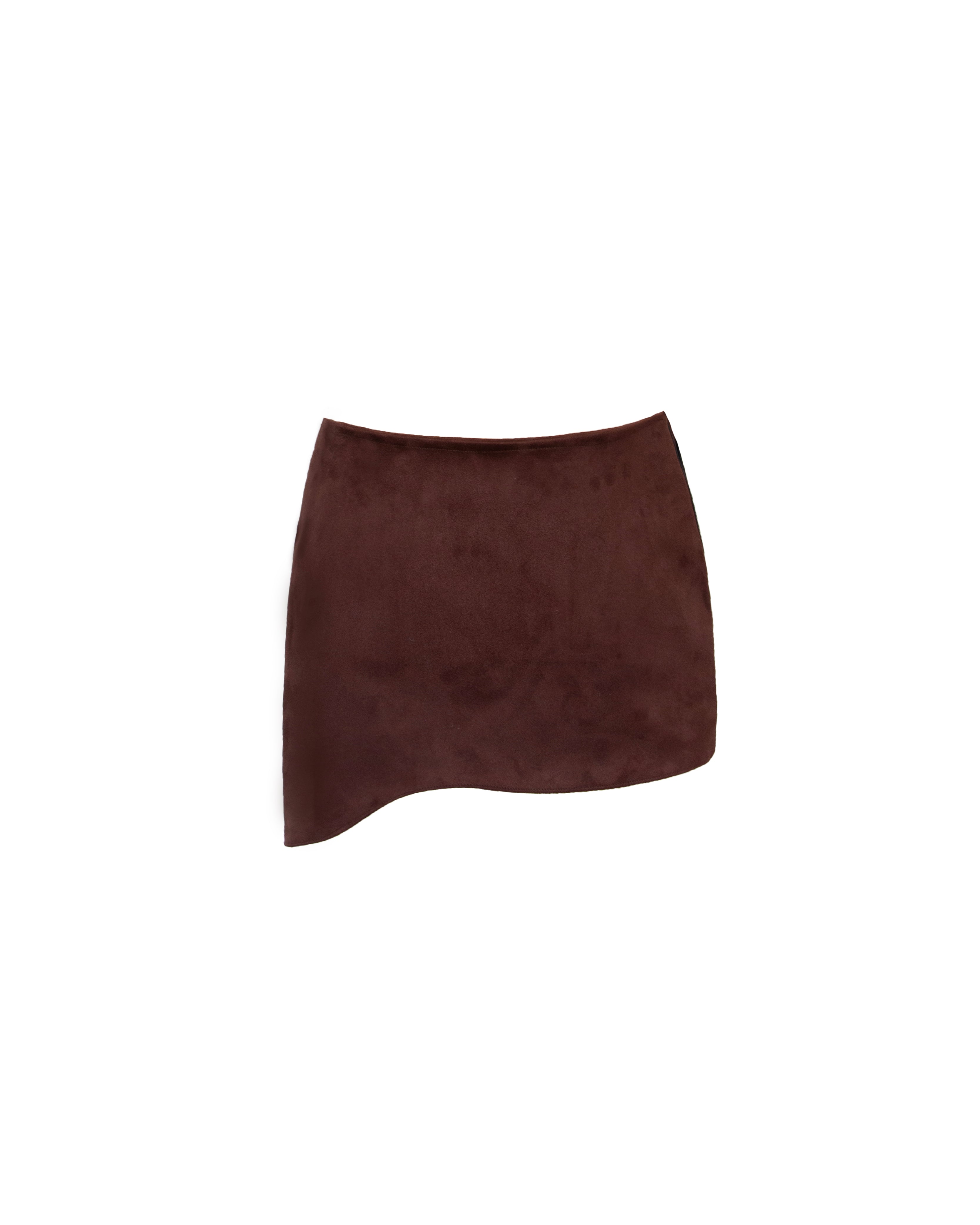 Brown Suede Skirt