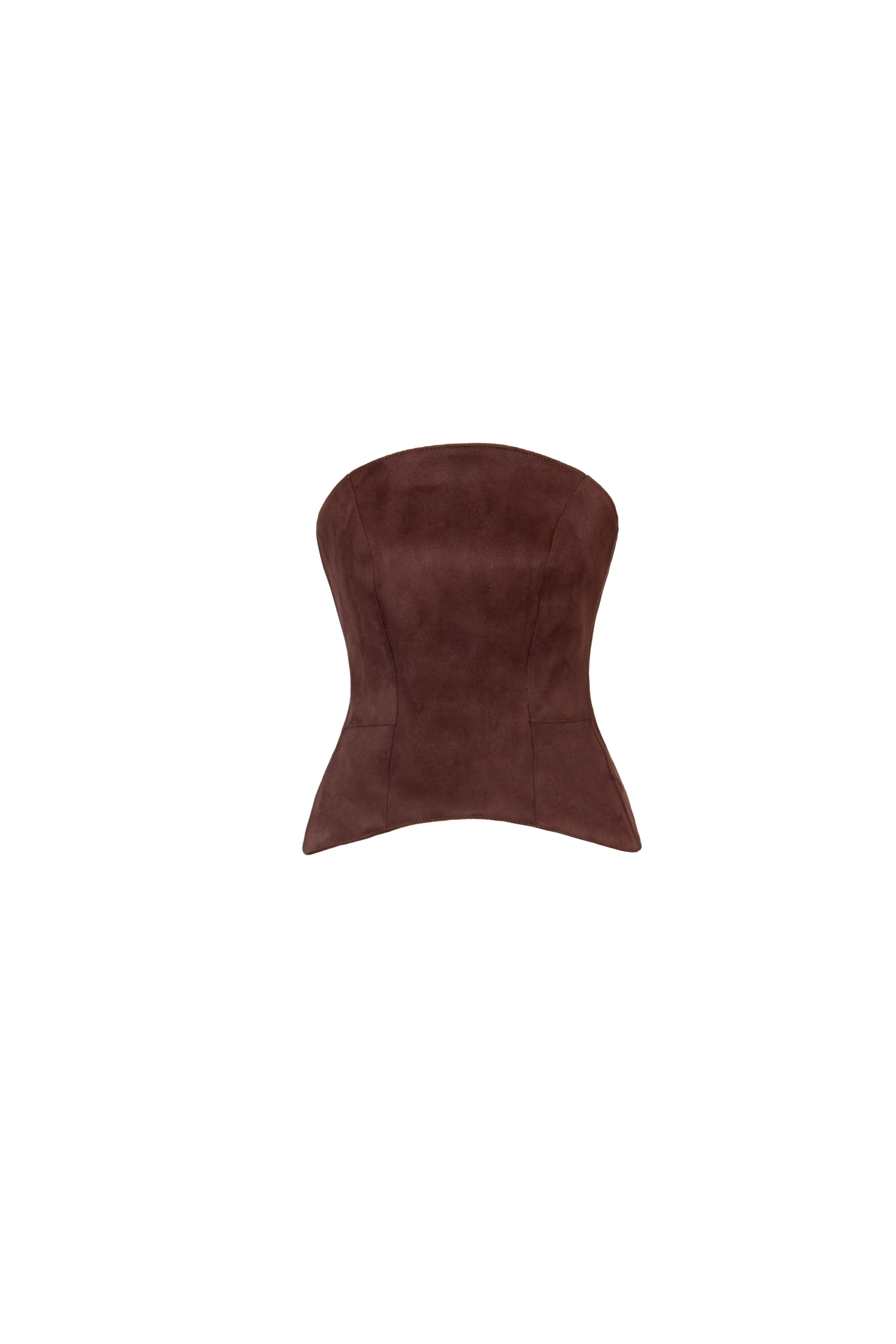 Brown Suede Corset