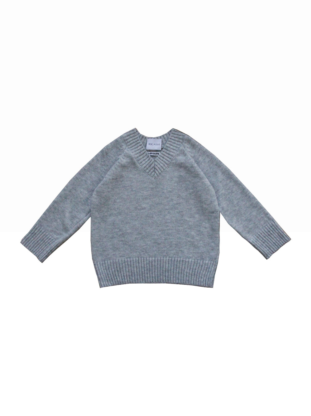 Gray sweater on a white background
