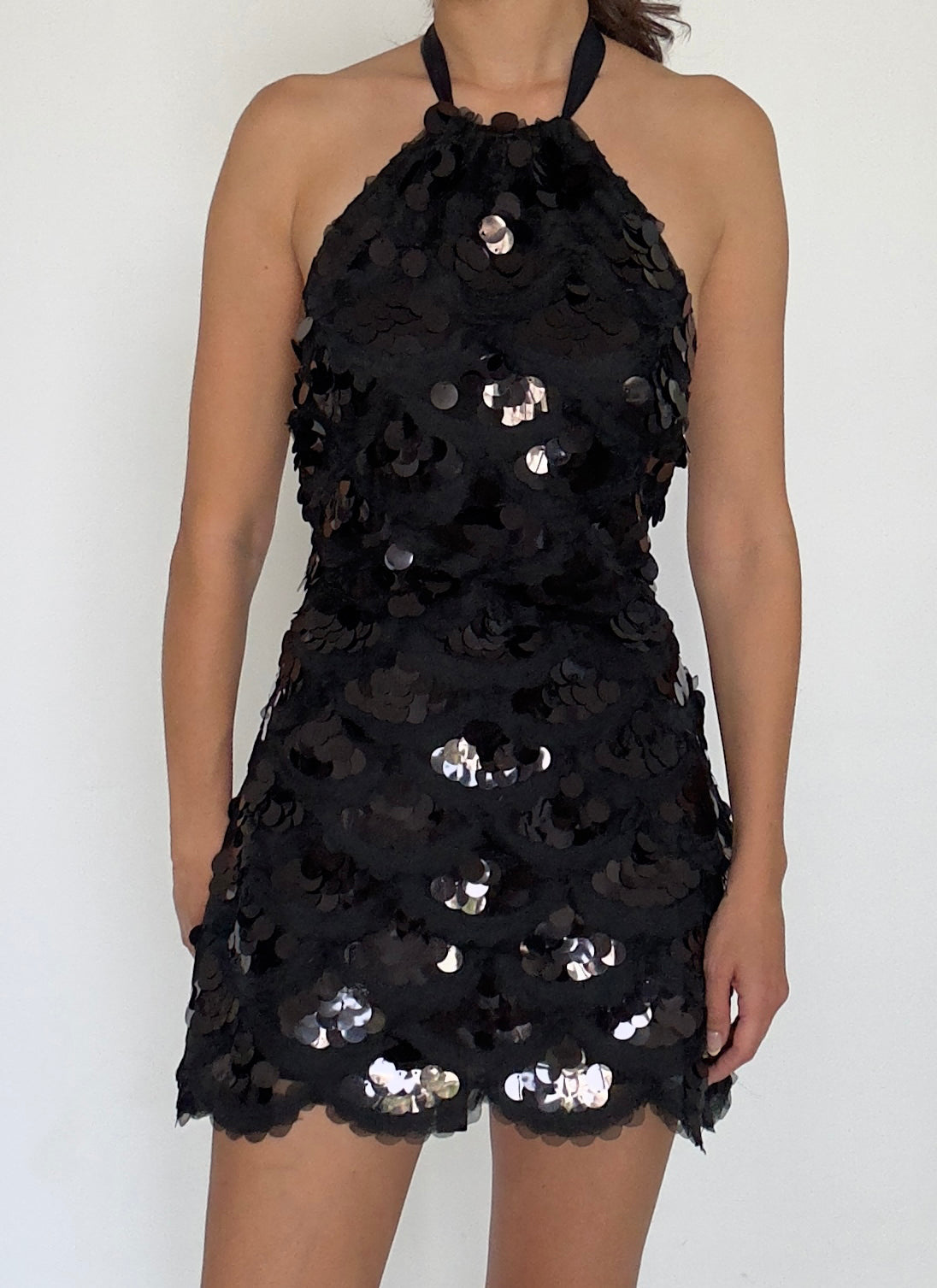 Black Sequin Dress