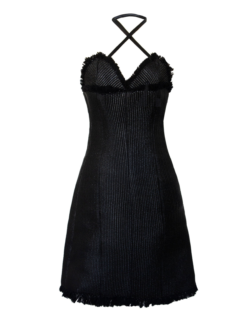 Black Raffia Dress