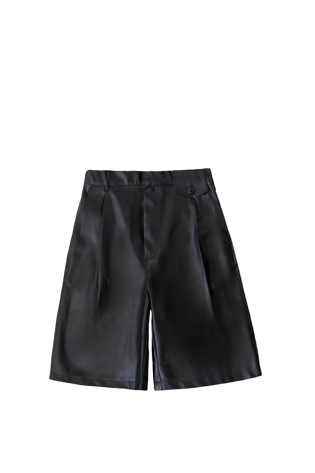 Black Leather Shorts