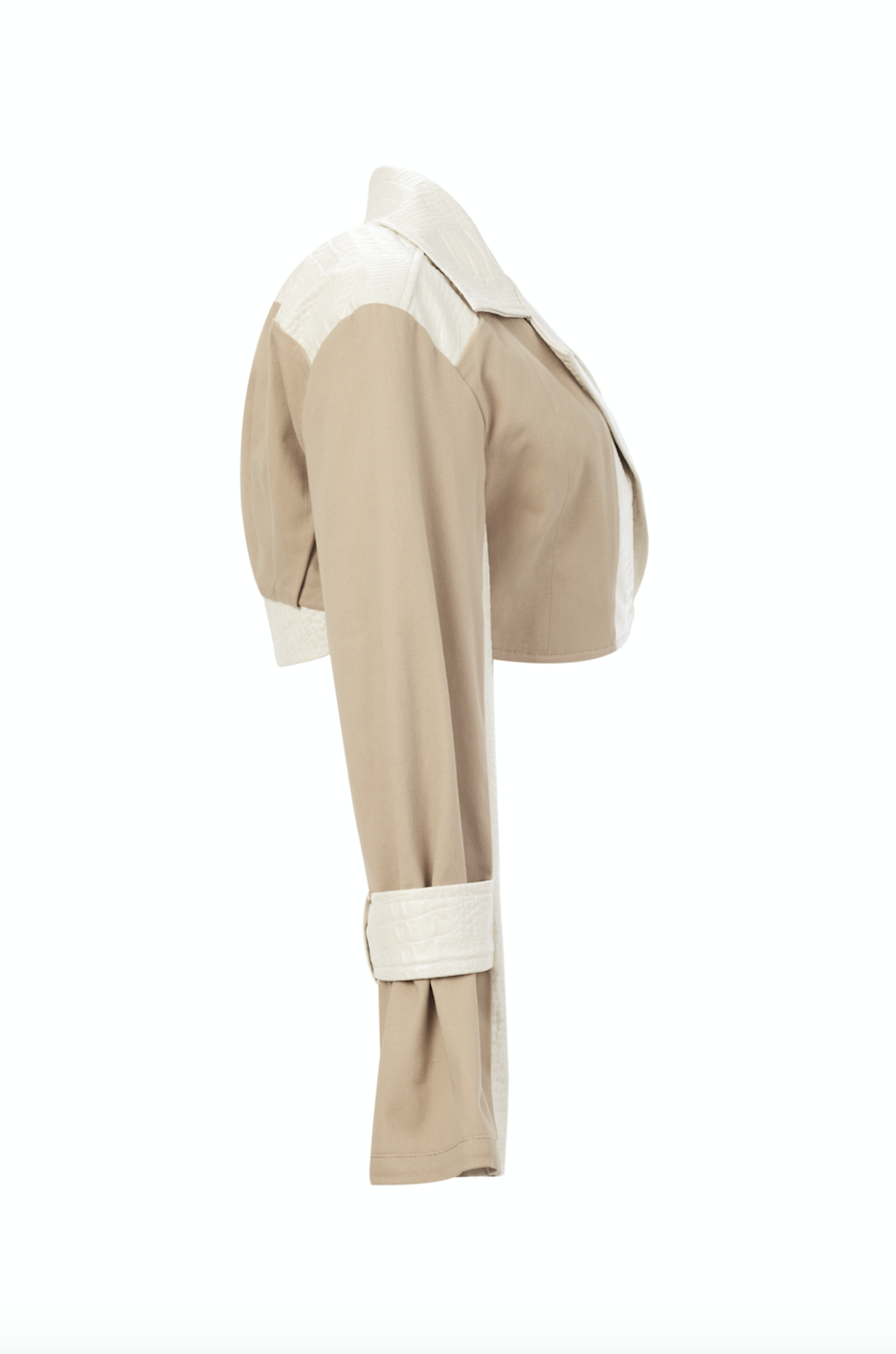 //SHAY MITCHELL// Pearl White Croc /Nude Blazer