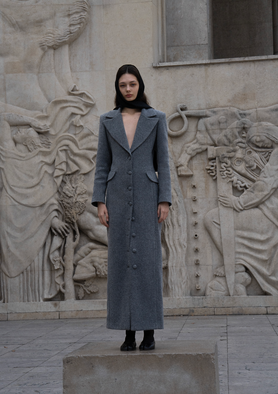 Grey Wool Coat
