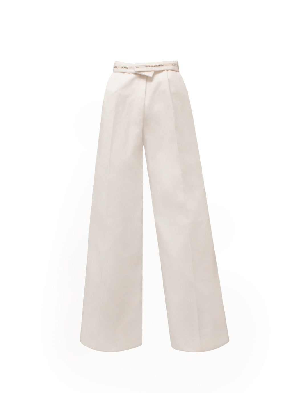 Ivory Tailored Oversized Pants
