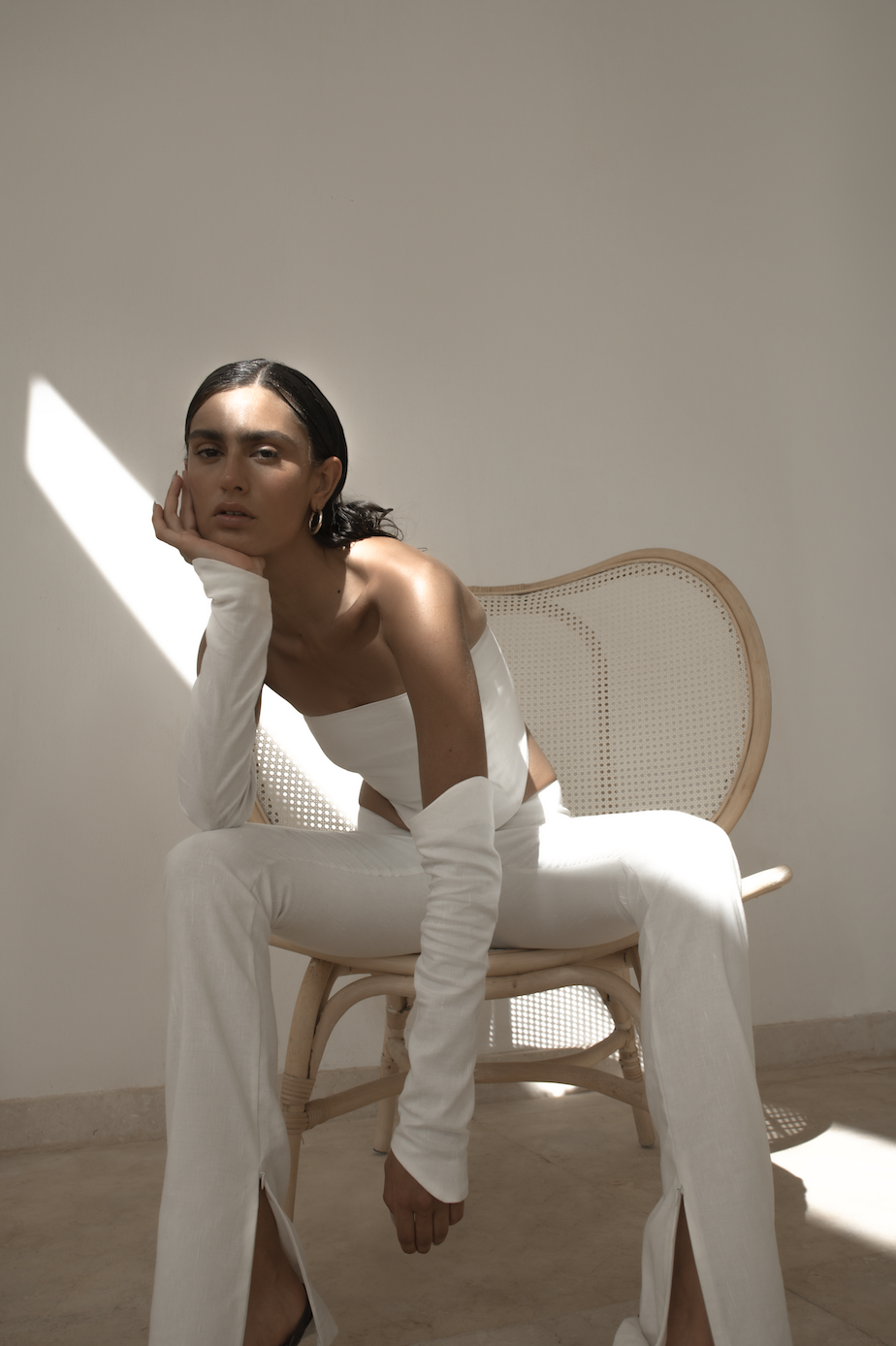 Linen Sleeves - White